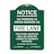 Signmission No Parking in Areas Marked as Fire Lane CVC Section 22500.1 and 22658 A, A-DES-GW-1824-23724 A-DES-GW-1824-23724 - alternate 1